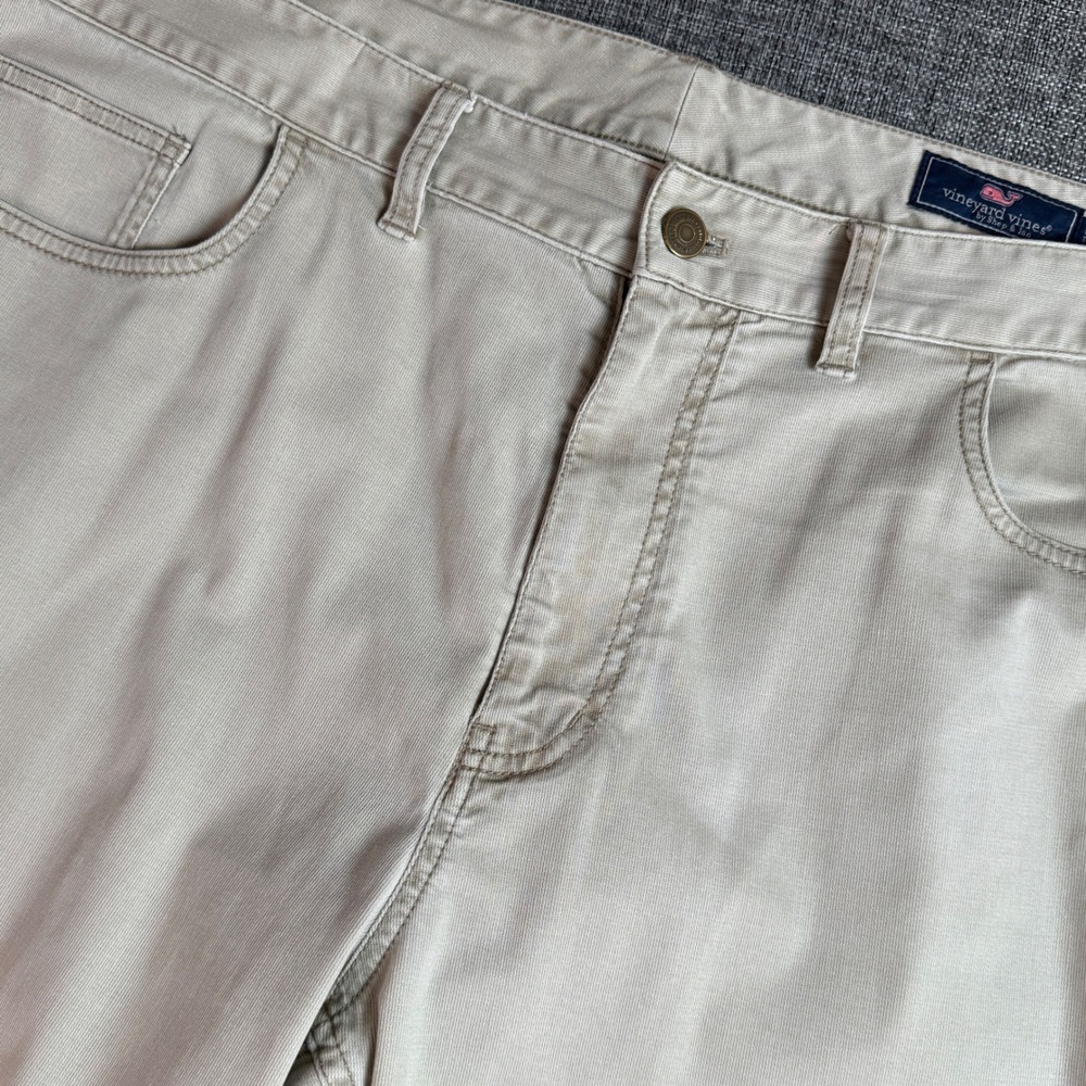 Mens Vineyard Vines Pants | Size 38 | Khaki Straight Leg Chino Stretch